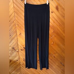 Vintage Oli & Sofia black bohemian wide leg pants medium long